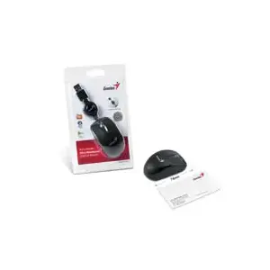 Проводная оптическая мышь Genius Micro Traveler — 1200 DPI, USB Type-A, 3 кнопки, чёрная