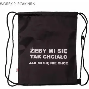 Mugursomas maisiņš PAJACYK — Worek plecak "Żeby mi się tak chciało"