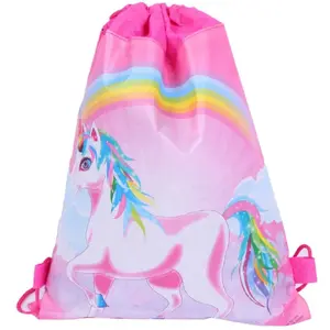 Apavu maisiņš / Sporta apģērba soma Lean 35×27 cm — Vienradzis Varavīksne
