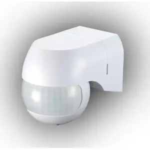 Plastrol датчик движения инфракрасный CR-PIR3/ON/BIAŁY настенный/накладной 800W/400W IP44 дальность 12 м
