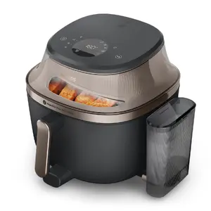 Аэрогриль Philips 5000 series NA547/07 — 7.2 л, 2000 Вт, сенсорное управление, чёрно‑золотой