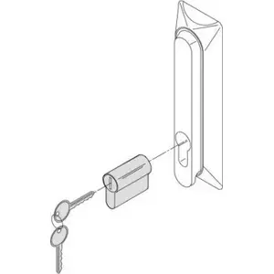 SCHROFF Eurorack half‑cylinder with DIN profile (rack component) — SCHROFF