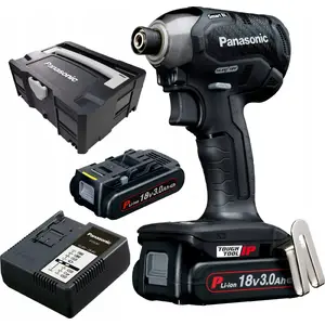 Impact Driver Panasonic EY76A1 18V with Systainer, 2x 3.0Ah Batteries and Charger