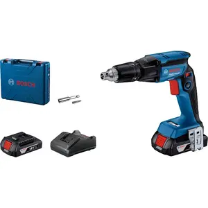 Power screwdriver Bosch GTB185-LI Professional, 18V Li-Ion, 4500 RPM, 32 N·m, 1/4" chuck, pistol handle, 2 batteries