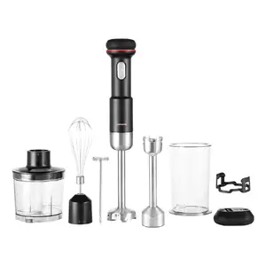 Погружной блендер GASTROBACK Cordless Design 5 в 1 — 180 Вт, чашa 0,5 л, на аккумуляторе, лезвия из нержавеющей стали