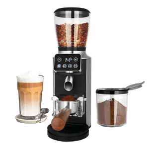 Кофемолка жерновая GASTROBACK Design Pro Touch 30 — конусные жернова, бункер 300 г, 150 Вт, чёрно‑прозрачная