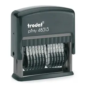 Штамп-номер Trodat 48313 — оттиск 3.8 x 48 мм, чёрный, 71×28×81 мм