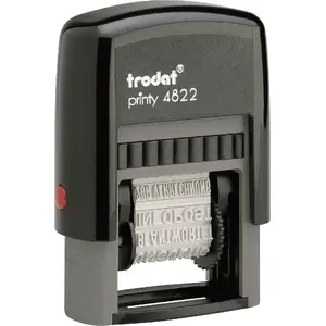 Self-inking date stamp Trodat 4817 with 12 fields, 8 mm imprint