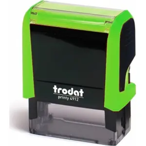 Самонаборная печать Trodat Printy 4912, зелёная краска, компактная офисная печать