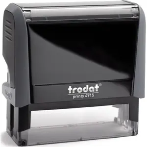 Trodat печать Printy 4915 серая — самонаборная офисная печать, отпечаток 45×18 мм