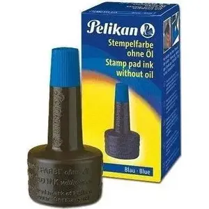 Чернила для печатей Pelikan 28 мл, синий — Pelikan 28 мл для печатей, синий