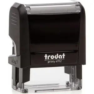 Штамп Trodat Printy 4912 — самонаборный штамп, чёрные чернила, компактный офисный формат