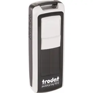 Печать Trodat Pocket Printy 9512 белая — компактная карманная штамп-кассета