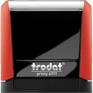 Штамп Trodat 4911 самонаборающийся 38×14 мм красная краска