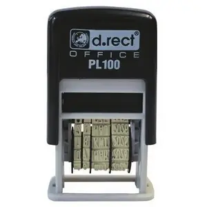 Печать-датер D.Rect PL100 черный — модель PL100, черный корпус