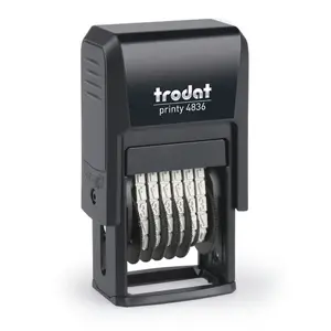Self-Inking Number Stamp Trodat 4836 — Imprint 3.8 x 21 mm, Width 41 mm