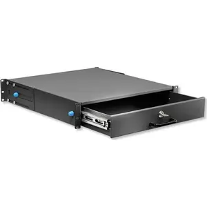 Rack drawer 19" 2U with lock 465mm depth INTELLINET I-CASE KEY-2BK