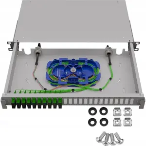 Fiber optic patch panel Stalflex TFDP-19-1U-24D-SC-G 1U 24‑port SC duplex