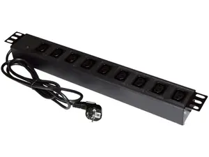 Удлинитель питания Alantec PZ011 — кабель 1.8 м, 9 розеток AC, 10 A, 2000 W, для помещений, корпус ABS