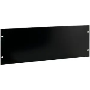 Rack blanking panel PULSAR RAPZ4 4U black — front panel for 19" server rack
