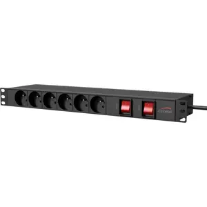 Power distribution strip 19" CAYMON PSR269FS/B — rack-mountable PD strip for 19-inch cabinets