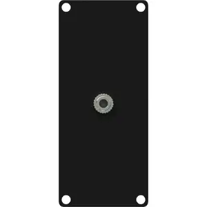 Panel jack 3.5 mm to 3-pin screw terminal, 1-module, CAYMON CASY136/B, black