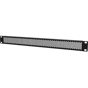 19" blanking panel CAYMON BSV01H, 1U, hexagonal ventilation holes
