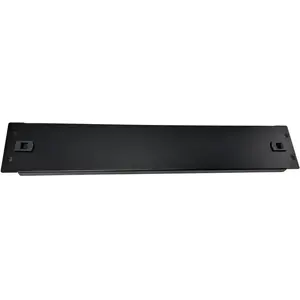 Rack blanking panel 2U 19" Alantec metal, quick clip mounting, black (PK064)