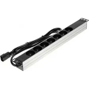 Barošanas sloksne Delta 19" 1U skapim 7x CEE 7/5 PD-7/RACK/IEC