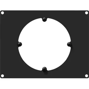 Wall panel blanking plate CAYMON CASY304/B — 3-module aperture cover for wall-mounted panels