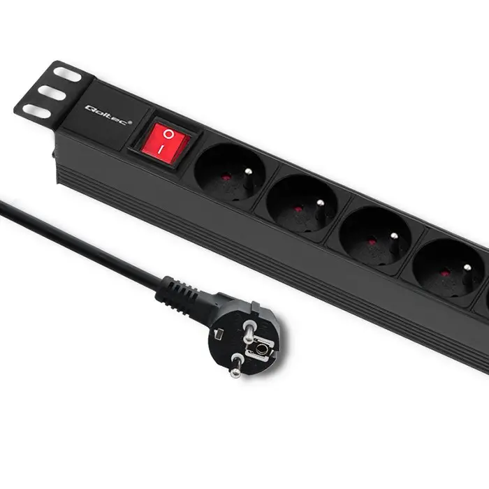 PDU 1U QOLTEC 16A 8×French 2m Photo 3