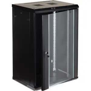 Sienas stiprināms rūtera skapis Delta EPRADO-R19-18U/450-BLUE — 18U, 19 collas, dziļums 450 mm