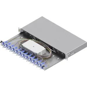 Оптическая кросс-панель EASYLAN LWL-Skrzynka spawania Grade C 48,26 см 19" 1U 24 портов 24× LC-Duplex OS2