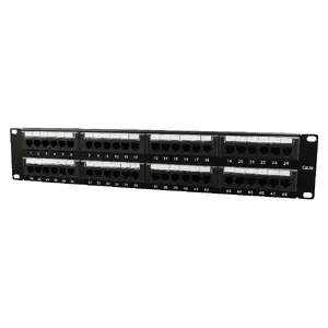 Rack mount panel Gembird Cablexpert 1U, black, 89×33×483 mm, RoHS/ISO9002/UL