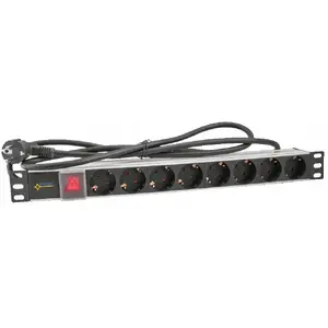 Barošanas lenta PULSAR RALZ/F — 230V AC, 8 kontaktligzdas, RACK