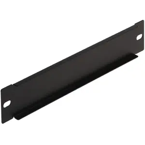 Rack blanking panel Stalflex E-RP10-1U-B – 1U steel blanking plate for server/network cabinet