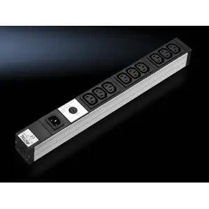 Распределитель питания Rittal DK 7240.201 — 9× розеток C13, 10 A, 250 V, для помещения, 482.6×44×44 мм