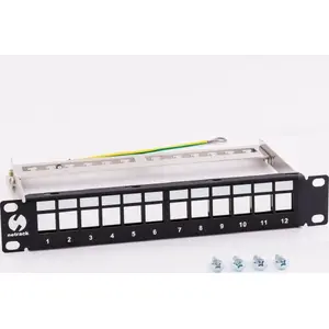 Patch panel 10" NETRACK 12x keystone FTP sloti (modelis 104-23)