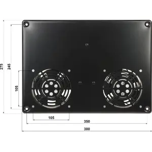 Rack fan panel Delta EPRADO-A19-2W — 19-inch ventilation panel for server cabinets, 2 fans