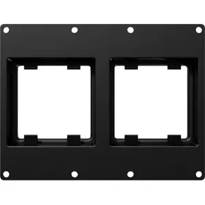 Монтажная рамка CAYMON CASY303/B, 3‑модульная, с двумя отверстиями 45×45 мм, чёрная