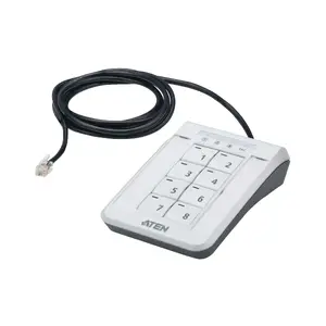 Keypad ATEN PP4.0 Secure KVM Remote Port Selector — RJ‑11 interface, 5V DC, plastic, 55×155×223 mm