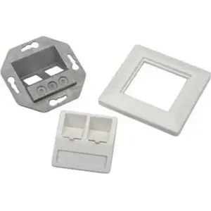 Flush-mount frame Triton TELEGRTNER for 2 modules, white