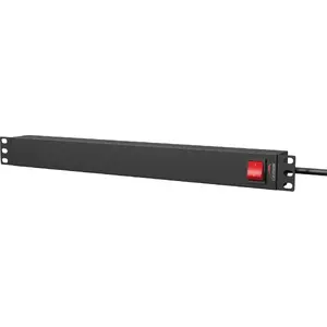 Power distribution strip 19" CAYMON PSR119ES/B — rack-mountable power strip PSR119ES/B