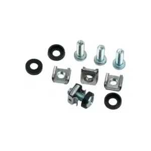Screws and captive nuts set EQUIP Triton Set M6 — 20 M6 screws, washers, captive nuts, silver