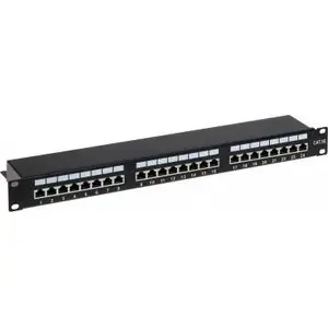 Patch panel 24x RJ-45 Delta PP-24/RJ-C/FTP, 24-port shielded FTP