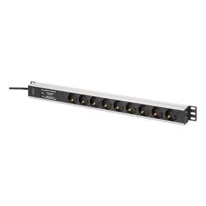 Power distribution unit DIGIT DN-95438 — 9x Type F AC outlets, 1U rack, 2 m cable, 16 A, 230 V