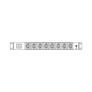 Рэковая сетевой фильтр ENERGENIE SMART RACK 19" PZZ-8C13-4EU — 1ф, 8x C13 + 4x CEE7/5, мониторинг среды и энергопотребления