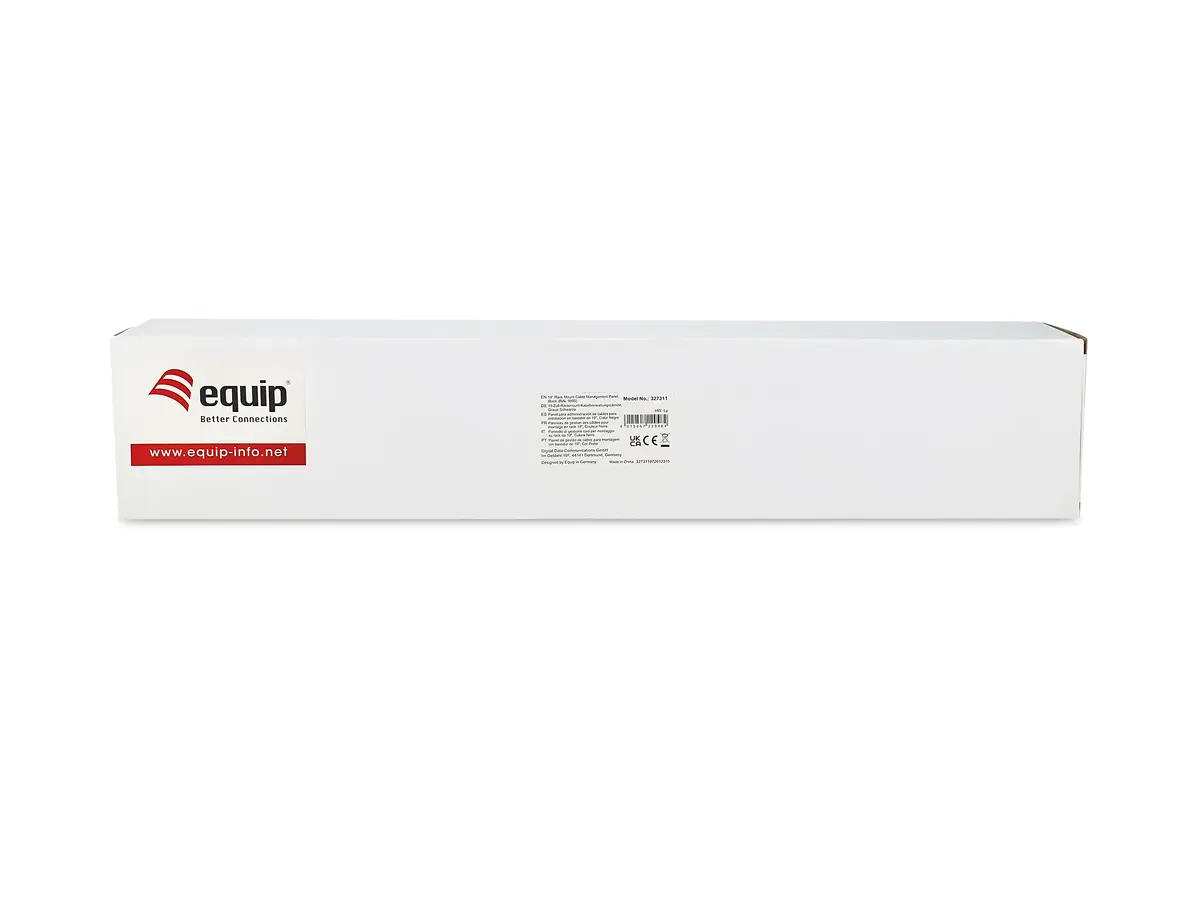 EQUIP 19" kabeļu pārvaldības panelis Photo 7