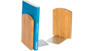 Grāmatu atbalsts WEDO 61 1207 — bambuss, brūns, 120×117×172 mm (pāris)
