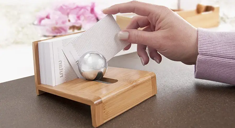 WEDO 61 1407 bambusa vizītkaršu turētājs Photo 2